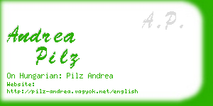 andrea pilz business card